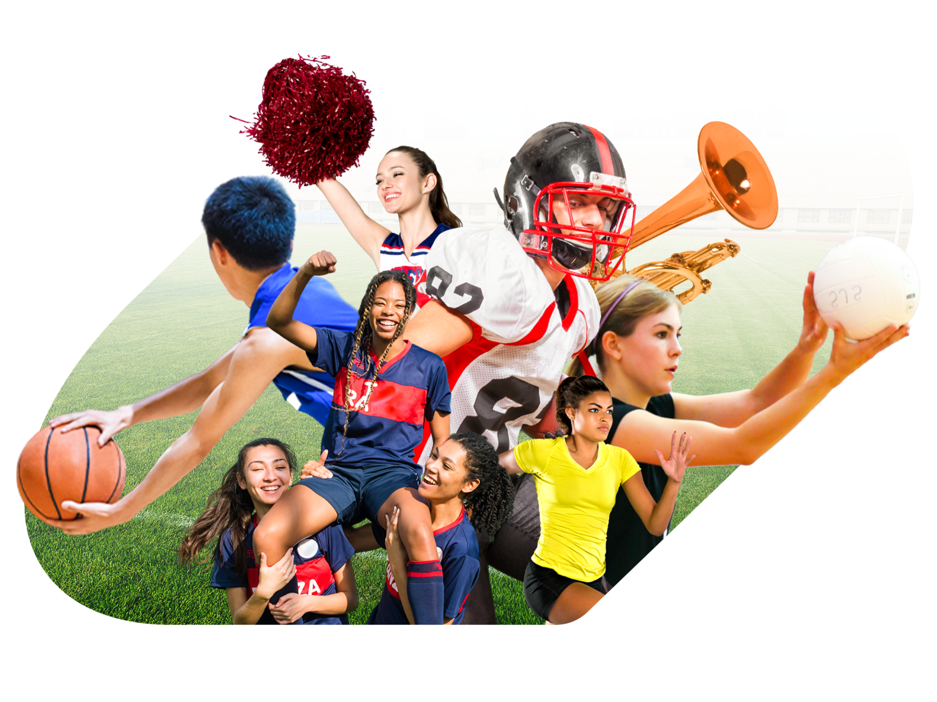 Collage of multiple sport athletes