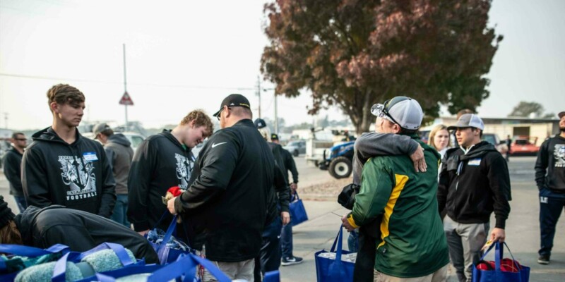 Athletic teams supporting Wildfire Victims