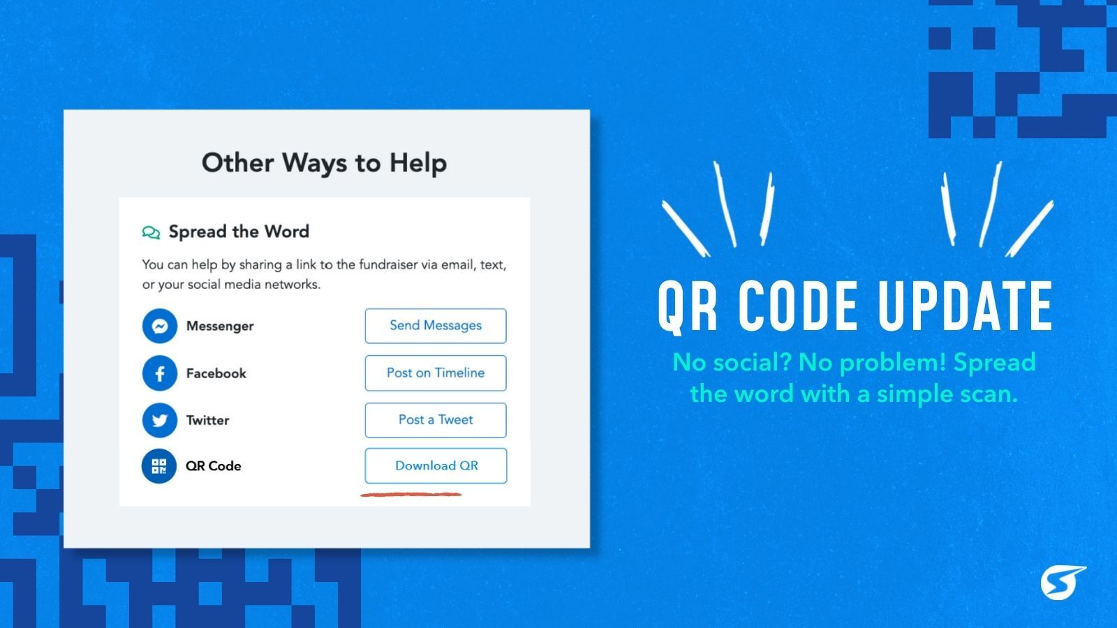 QR Code Update Image for Social Media