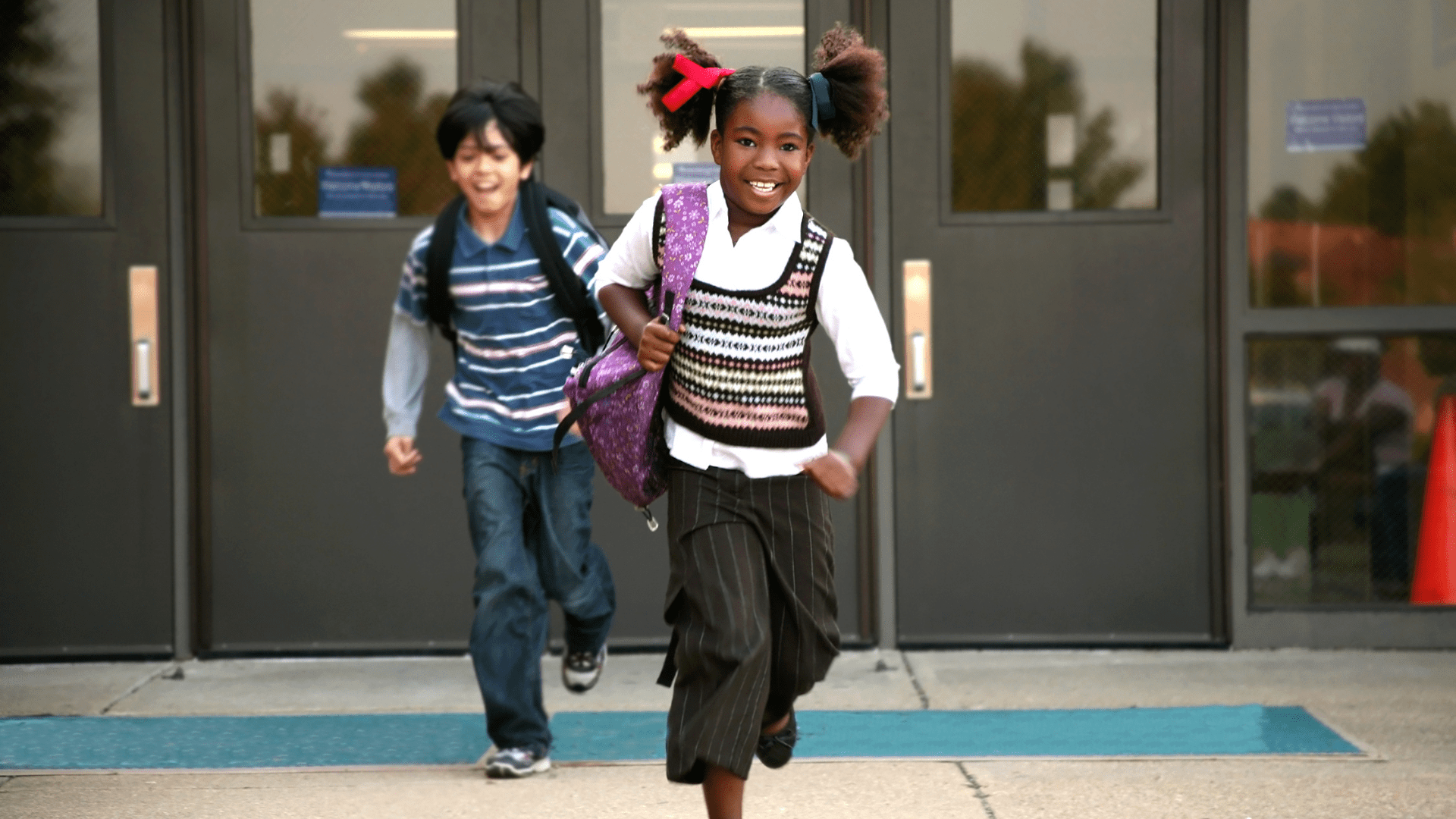 Children leaving school