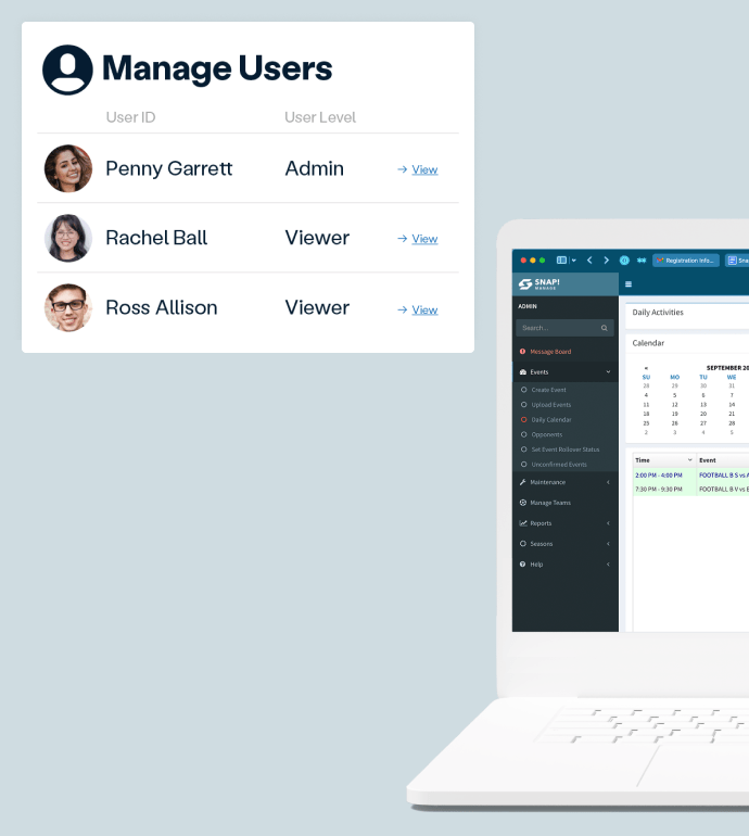 keep-account manage users screen shot image